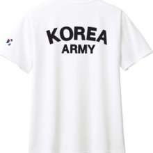 코리아아미티셔츠 블랙화이트 기능성 드라이 티셔츠