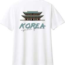 경복궁티셔츠 화이트 기능성 드라이 티셔츠